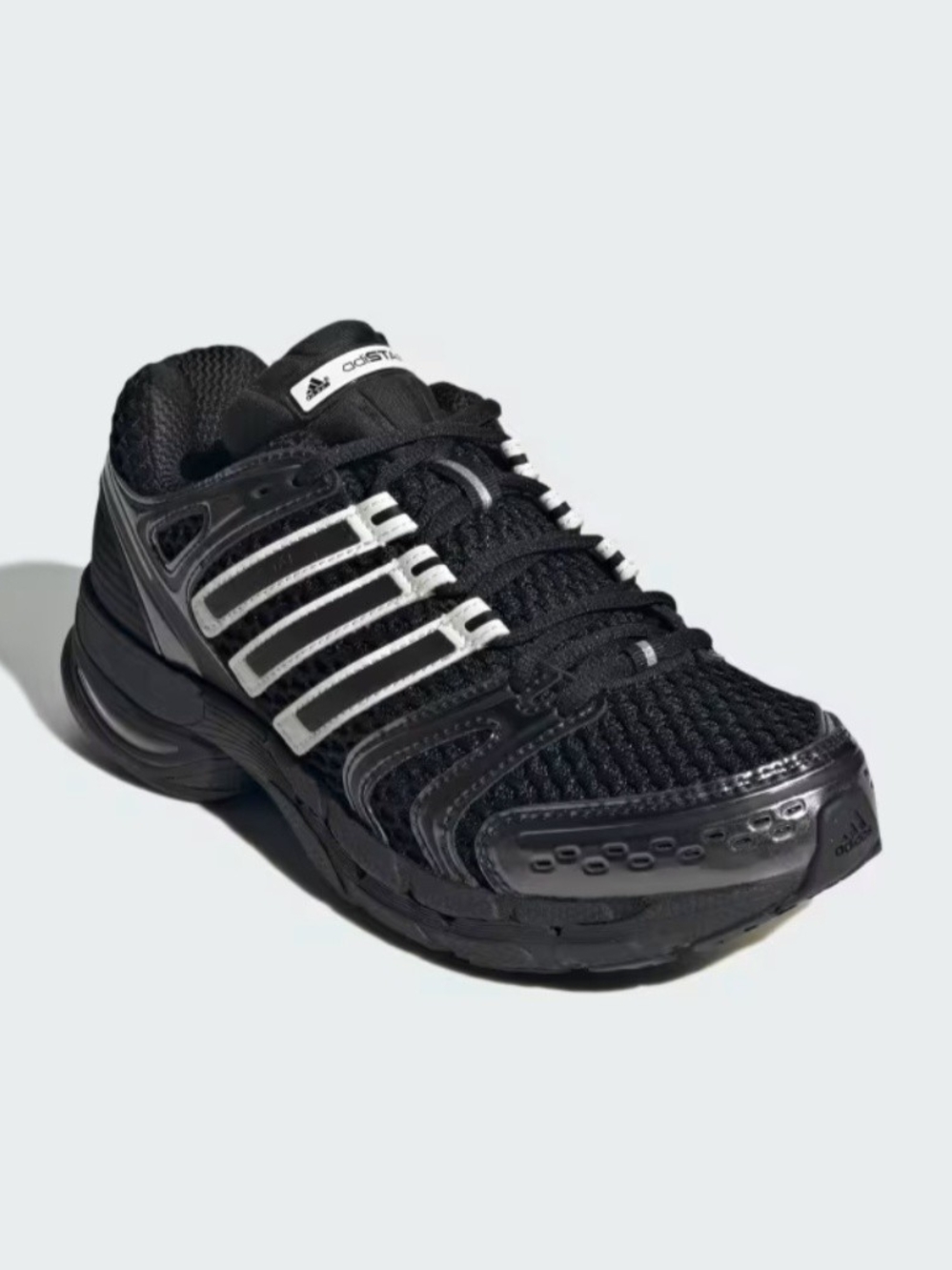 adidas Adistar Control 5 W Womens 6.5 Black White Y2K Running Sneakers KJ2292 NI